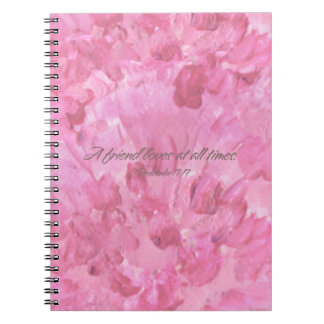 Carnet Pink Peony-A Friend Loves Spiral Notebook