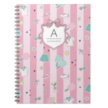 Pink Pickleball Preppy Monogram Print