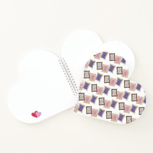 Carnet Pink Purple Petit-Déjeuner Grille Pâtisserie Junk