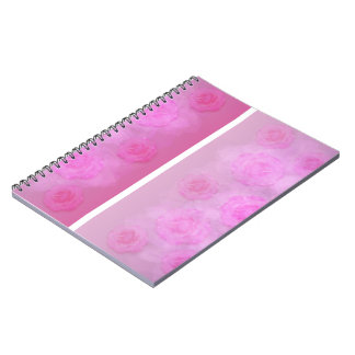 Carnet PINK roses d'aquarelle romantique