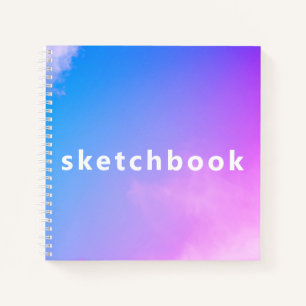 Carnet Pink Sky Arrière - plan Carré Spiral Art Sketchboo