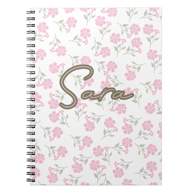 Carnet Pinky floral AOP (Devant)