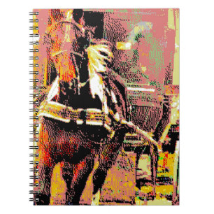 Carnet Pinto Amish Horse 8 bits Art