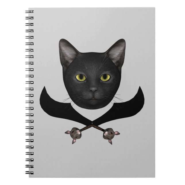 Carnet Pirate Drapeau Chat (Devant)