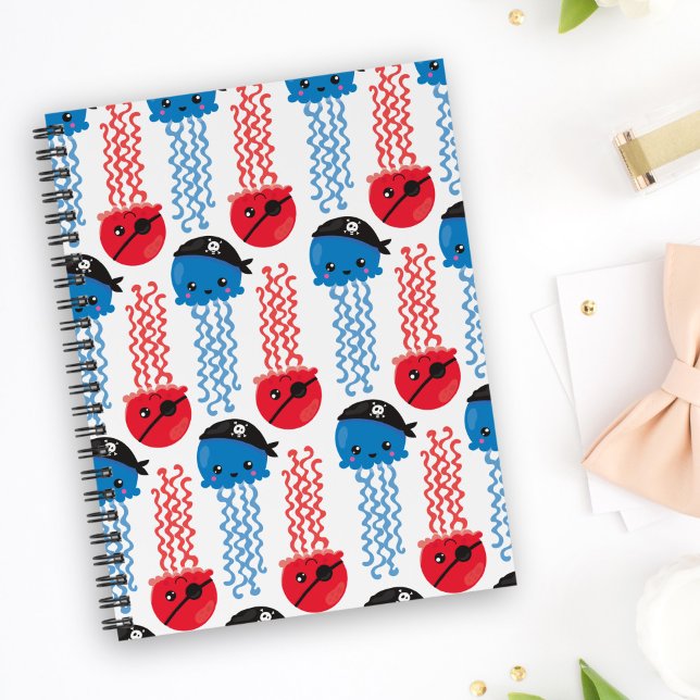 Carnet Pirate Jellyfish, Motif de méduses, Sea Animaux (Créateur téléchargé)