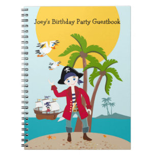 Carnet Pirate kid birthday