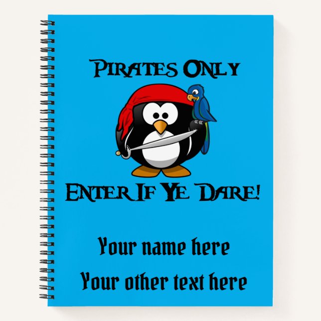 Carnet Pirates seulement - Entrez Si Vous Osez! - Pirate  (Devant)