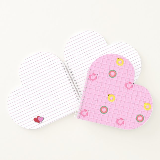 Carnet Piscine et tubes roses (Intérieur)