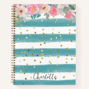 Carnet Pistachio et Grandes Blancs Rose Floral & Parties