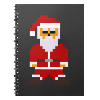Carnet Pixel Pose Père Noël
