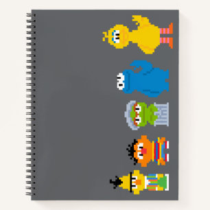 Carnet Pixel Sesame Street Characters