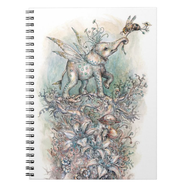 Carnet Pixie Elephant and Honeybee par Paulina Fae (Devant)