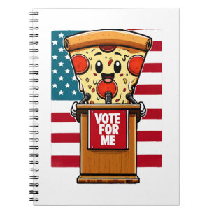 Carnet pizza patriotique votez pour moi