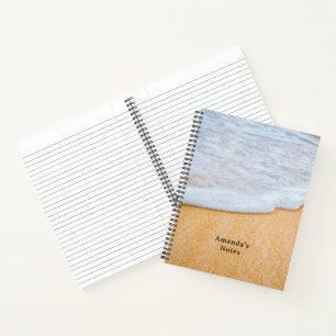 Carnet Plage de sable avec Surf en mousse
