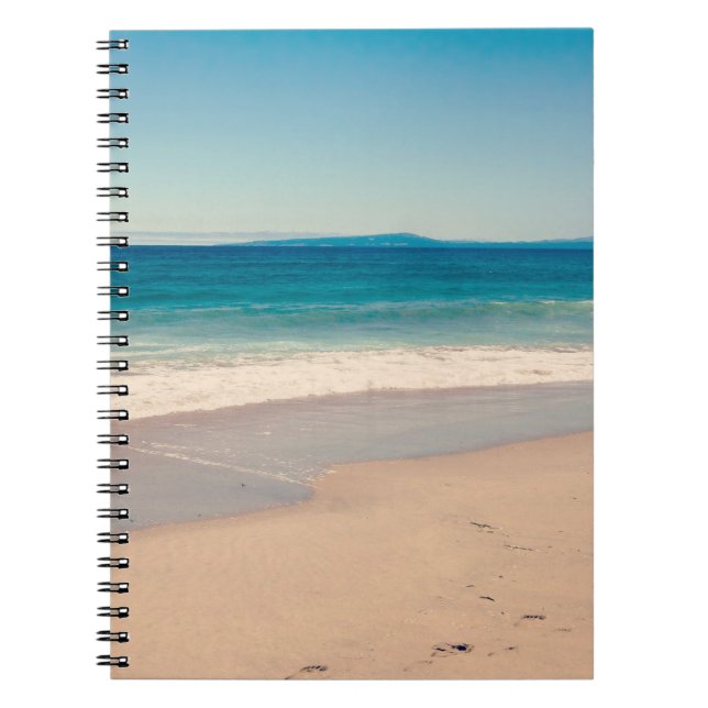 Carnet Plage Photo Ocean Blue Pittoresque (Devant)