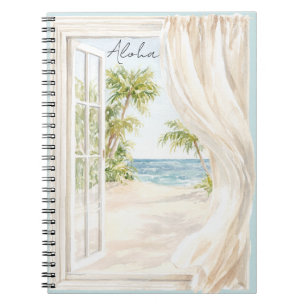 Carnet Plage tropicale océan Hawaï Aloha