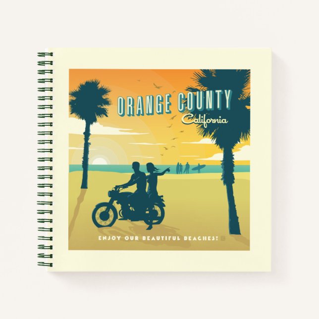 Carnet Plages du comté d'Orange, Californie (Devant)