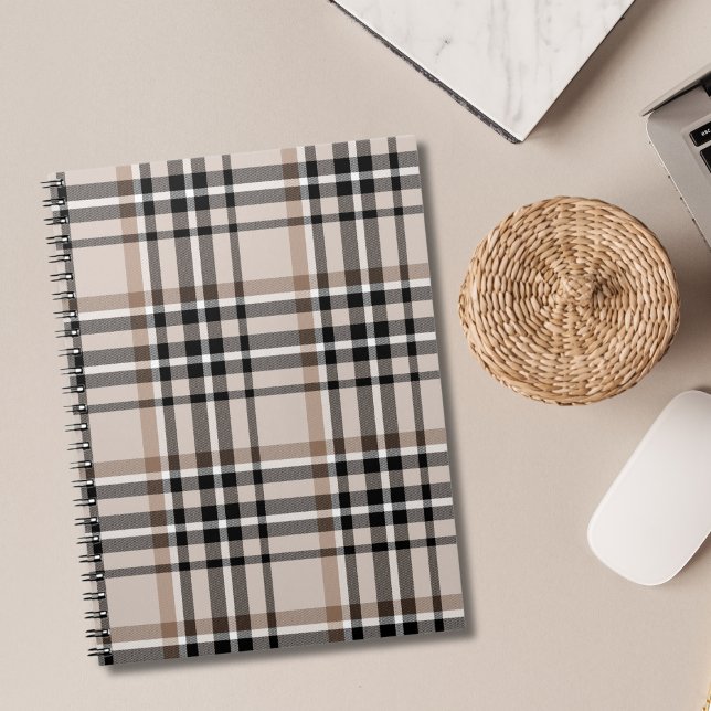 Carnet Plaid beige (Créateur téléchargé)
