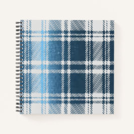 Carnet Plaid bleu