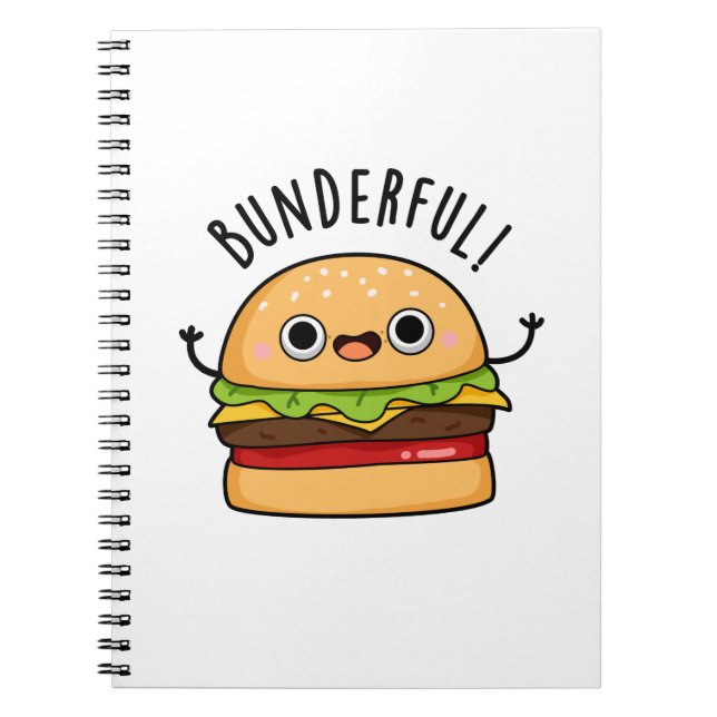 Carnet Plaisant jeu de mots sur le petit pain de burger (Devant)
