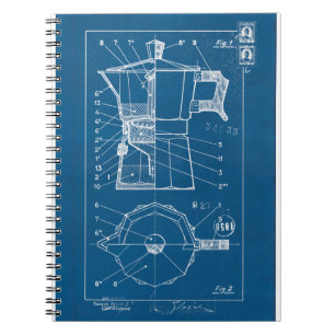 Carnet plan directeur de cafetiere moka bialetti