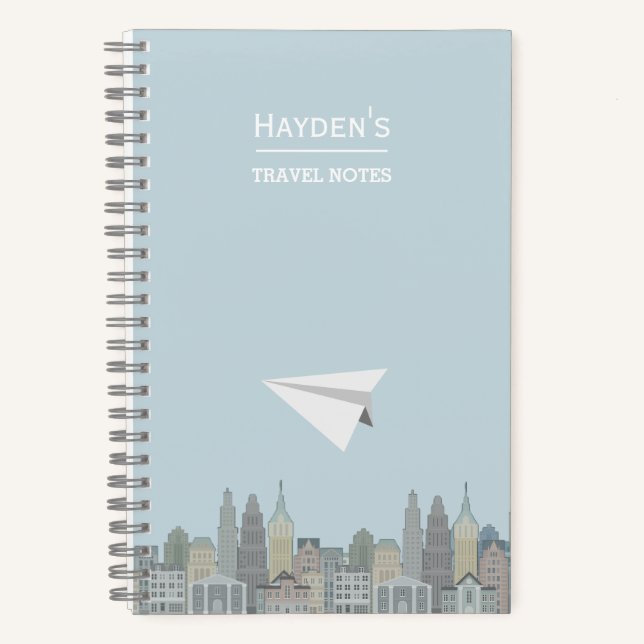 Carnet Plan papier City Escape Voyage personnalisé (Recto)