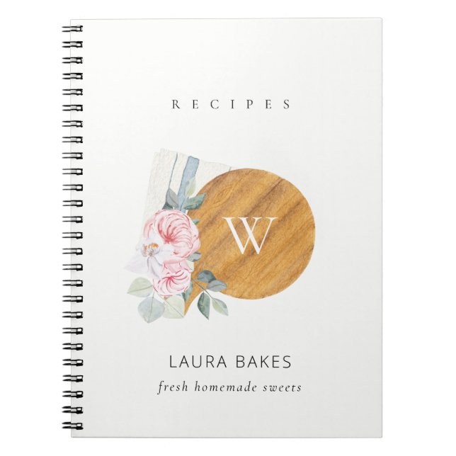 Carnet Planche florale Blush Chopping Board Napkin Cateri (Devant)