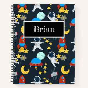 Carnet Planète astronaute spatiale personnalisée