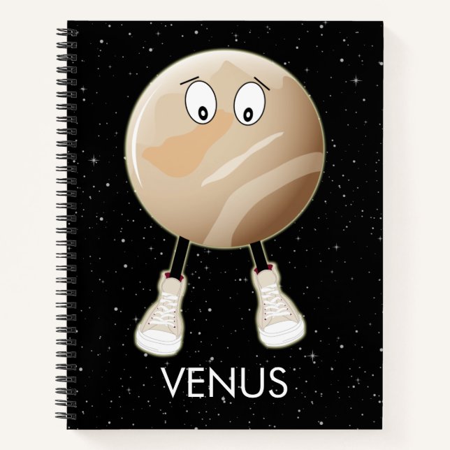 Carnet Planète Vénus & Étoiles (Devant)