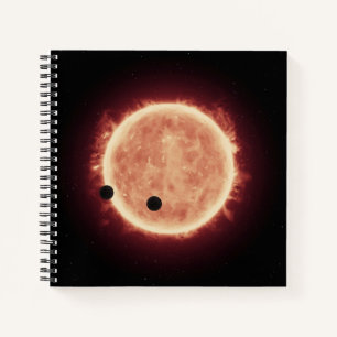 Carnet Planètes Transitant Red Nwarf Star Dans Trappist-1