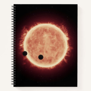 Carnet Planètes Transitant Red Nwarf Star Dans Trappist-1