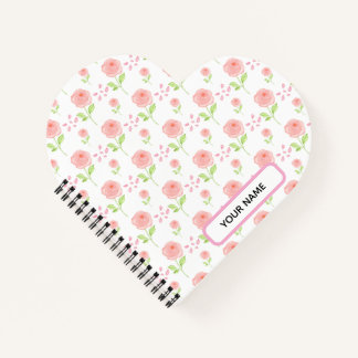 Carnet Planificateur à motif floral botanique aquarelle