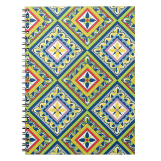 Carnet Planificateur de carreaux de Talavera vert vif
