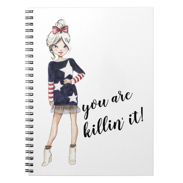 Carnet planificateur de chef fille (Devant)