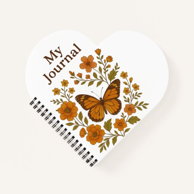 Carnet 🦋 Planificateur de fleurs de papillons 🌸 (Devant)