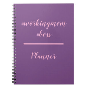 Carnet Planificateur de Hashtag de patron de Workingmom