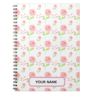 Carnet Planificateur de motifs floraux botaniques à l'aqu