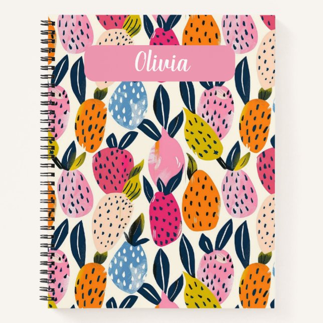 Carnet Planificateur de repas personnalisé avec Motif de  (Devant)