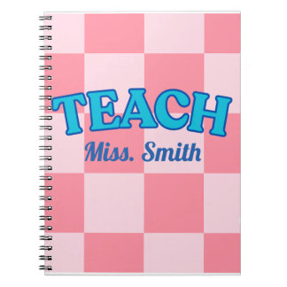 Carnet Planificateur d'enseignant personnalisable bleu et