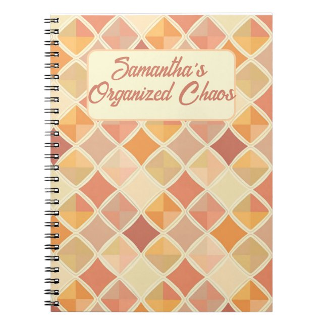 Carnet Planificateur Pastel personnalisé - Mon Chaos Orga (Devant)