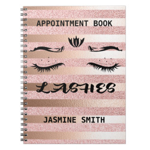Carnet Planificateur rose de rendez-vous de parties