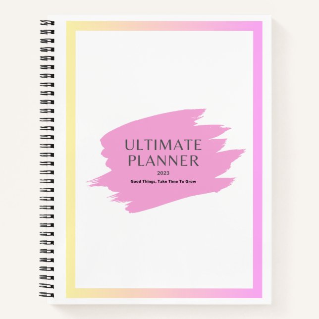 Carnet Planificateur ultime (Devant)