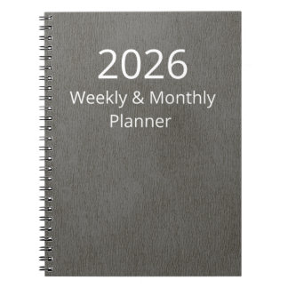 Carnet Planner 2026 Weekly and Monthly