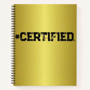 CARNET #PLANNER D'OR CERTIFIÉ