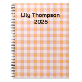 Carnet Planneur Carré Pastel Pink et Orange