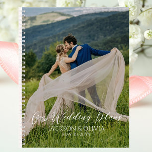 Carnet Plans de mariage & Photo personnalisée, Mariée, Or