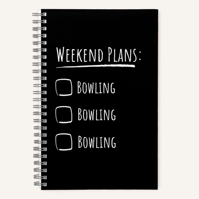 Carnet Plans de week-end Bowling (Recto)
