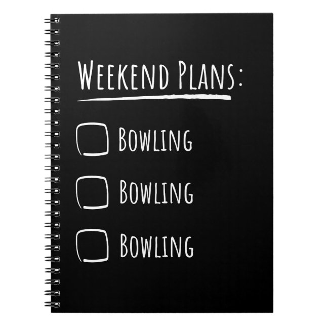 Carnet Plans de week-end Bowling (Devant)