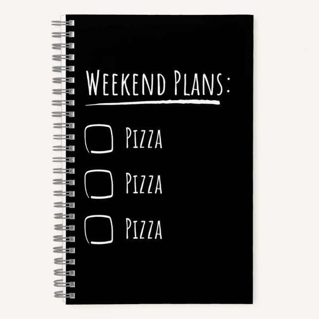 Carnet Plans de week-end Pizza (Recto)