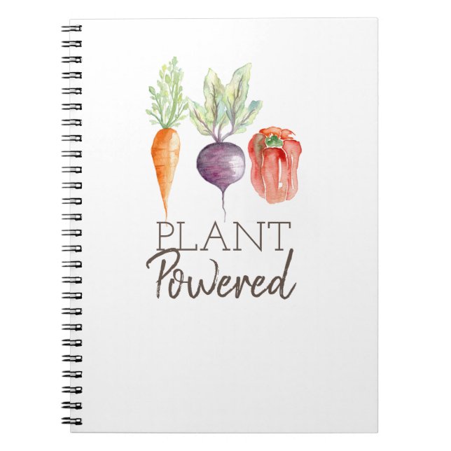 Carnet Plant Powered | Healthy Veggies Watercolor (Devant)
